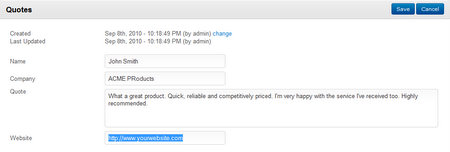 Just type in your content and click save. Just type in your content and click save.