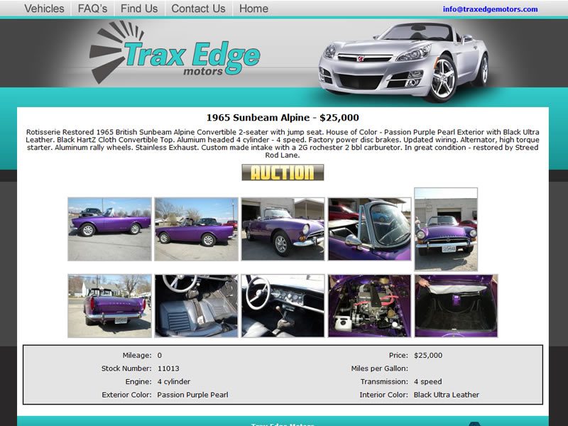 CMS Builder Showcase Trax Edge Motors